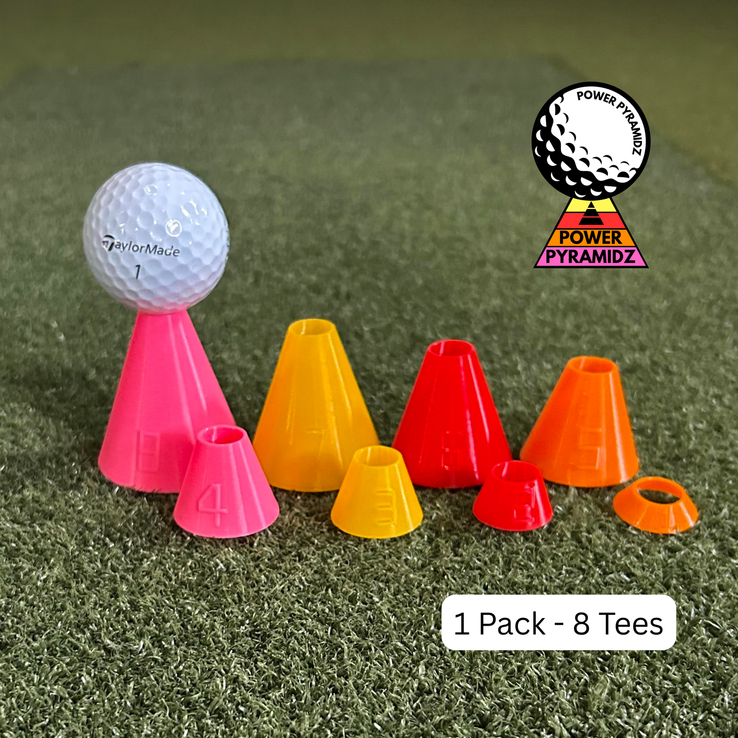 Power Pyramidz Golf Tees - Hole In One Pack