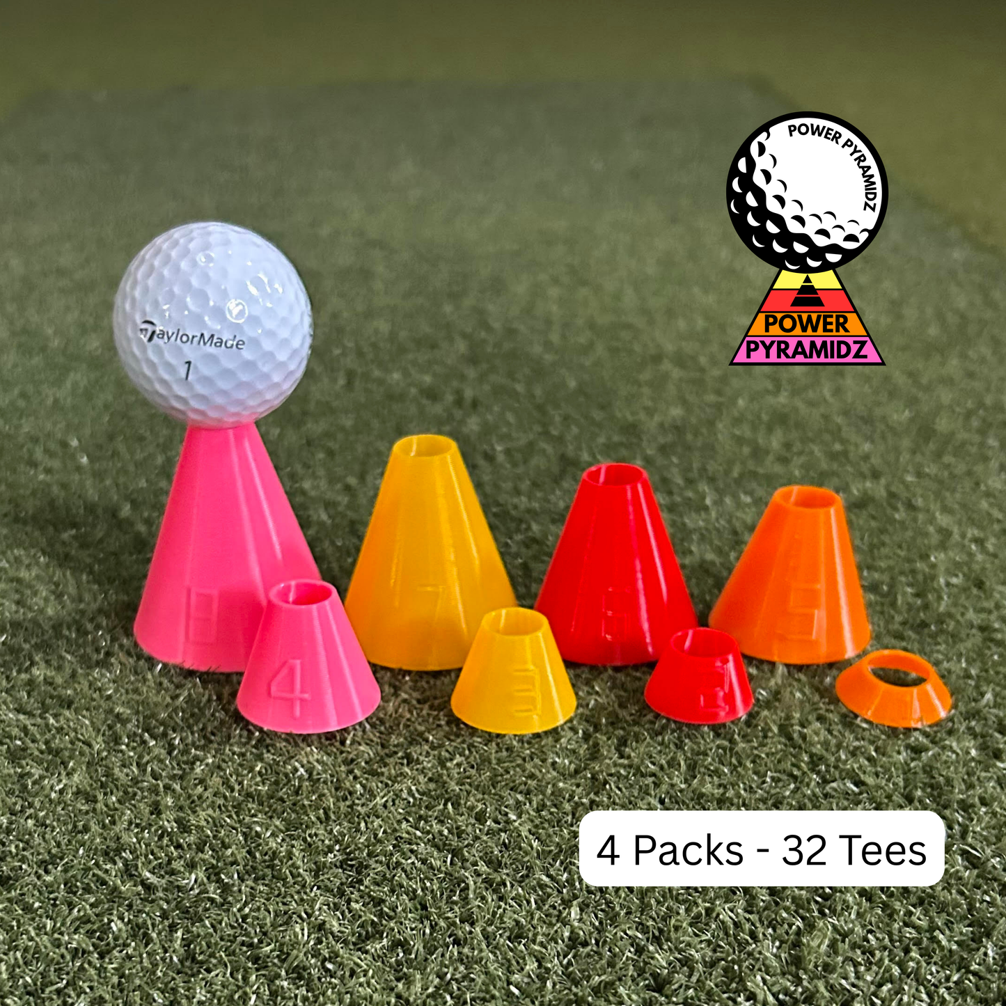 Power Pyramidz Golf Tees - Hole In One Pack